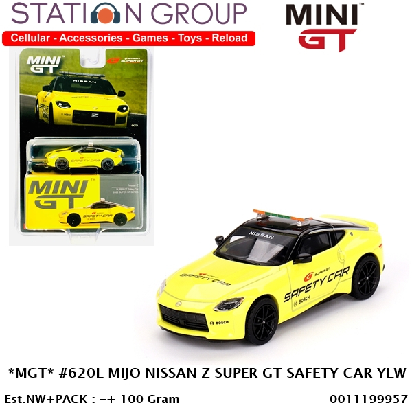 MINI GT #620L MIJO NISSAN Z SUPER GT SAFETY CAR YELLOW 24 - DIECAST