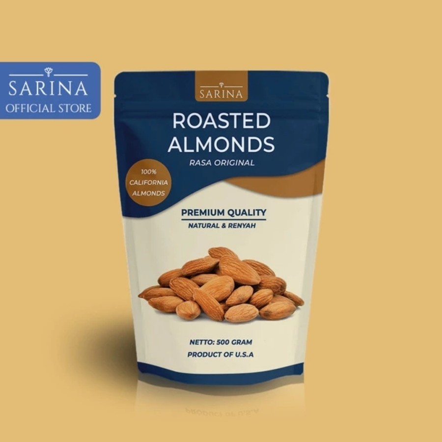 

Kacang Almond Panggang - Roasted Almond Premium - Cemilan Sehat Original