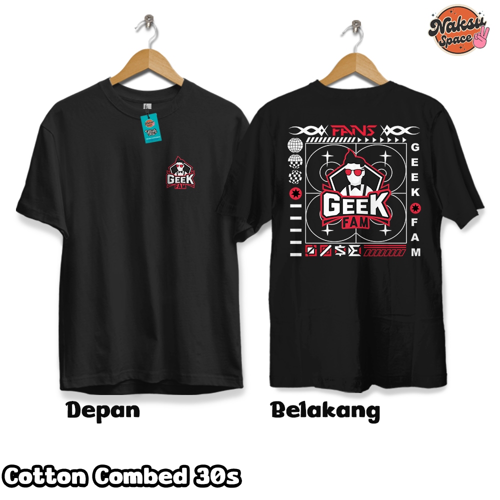 KAOS TIM MPL GEEK FAM MPL ID PRIA WANITA KEREN STREETWEAR T-SHIRT TERBARU CATTON COMBED