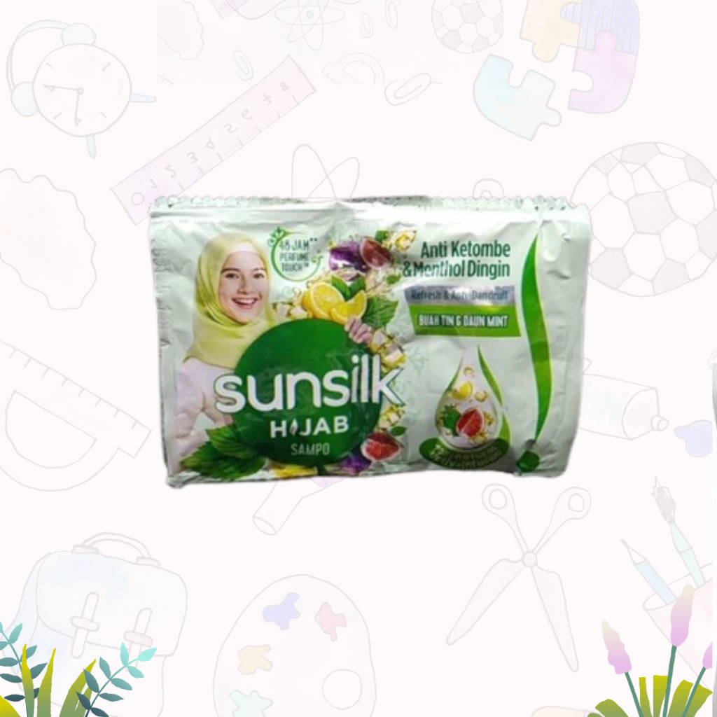 Sunsilk Shampoo Hijab Anti Ketombe & Menthol Dingin Sachet (6 PCS)