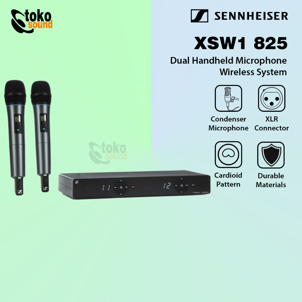 Sennheiser XSW 1-825 XSW1 825 - Dual Wireless Mic System Original