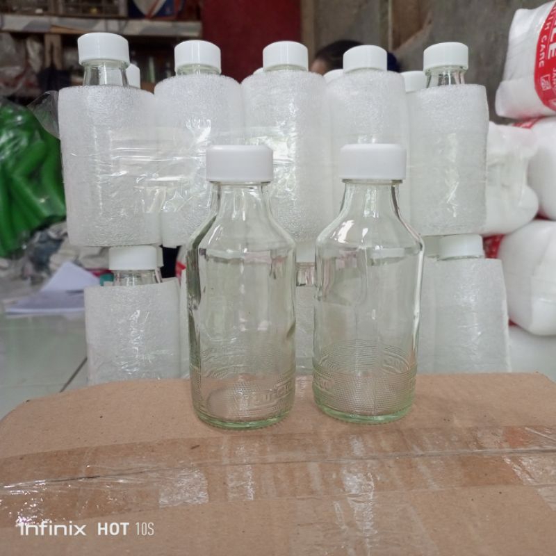 Botol kaca 150ml  6 pcs Botol c1000 Botol bening Botol jus Botol lemon