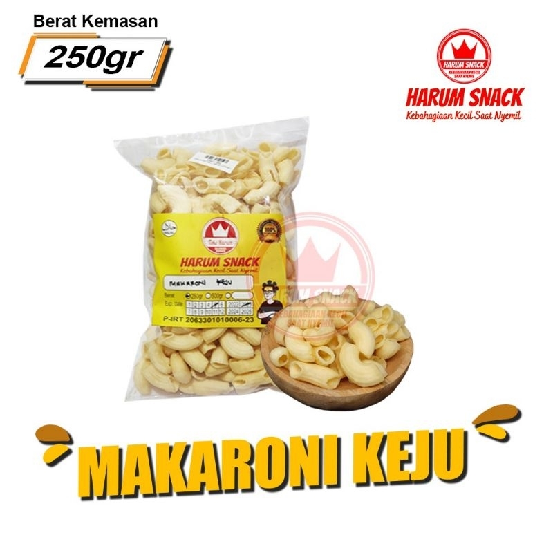 

MAKARONI KEJU 250Gram [Harum Snack Official] Keju cheedar snack kiloan makanan ringan