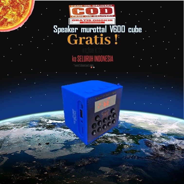 SPEAKER MUROTTAL ALQURAN RHIMOA V600 CUBE AL-FARUQ TERBARU TERLENGKAP