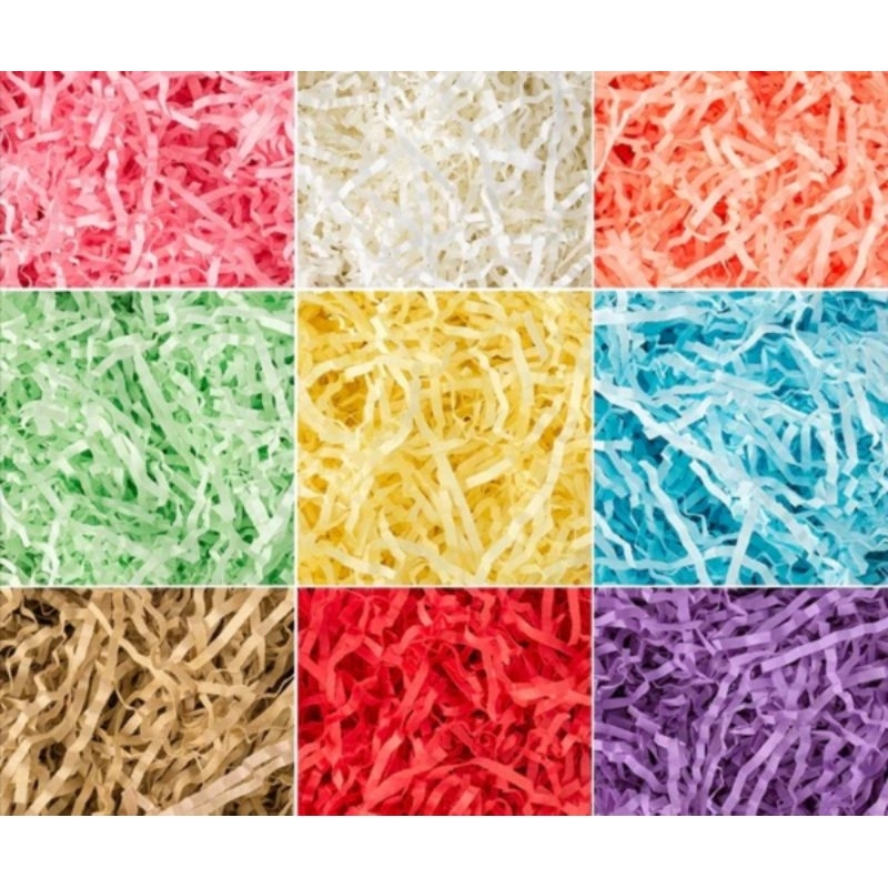 

[10.4.98] Paper thread/kertas cacah warna-warni/kertas serut packaging/shredded paper/gift box paper