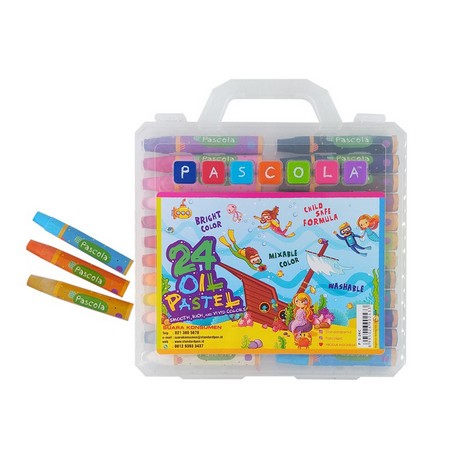 

Crayon / Krayon Pascola 24 Warna Murah Standard Pascola Oil Pastel 24 Warna / Set