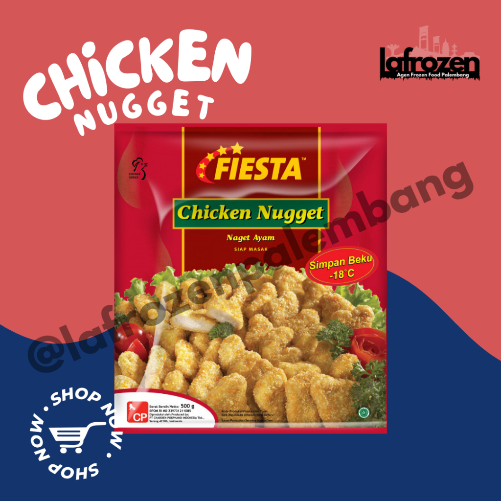 

FIESTA CHICKEN NUGET [500GR]/nuget ayam/fiesta naget