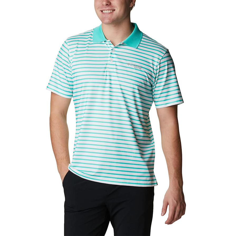 Polo Shirt Columbia Men's Super Skiff Cast Polo Golf Shirt Big Size