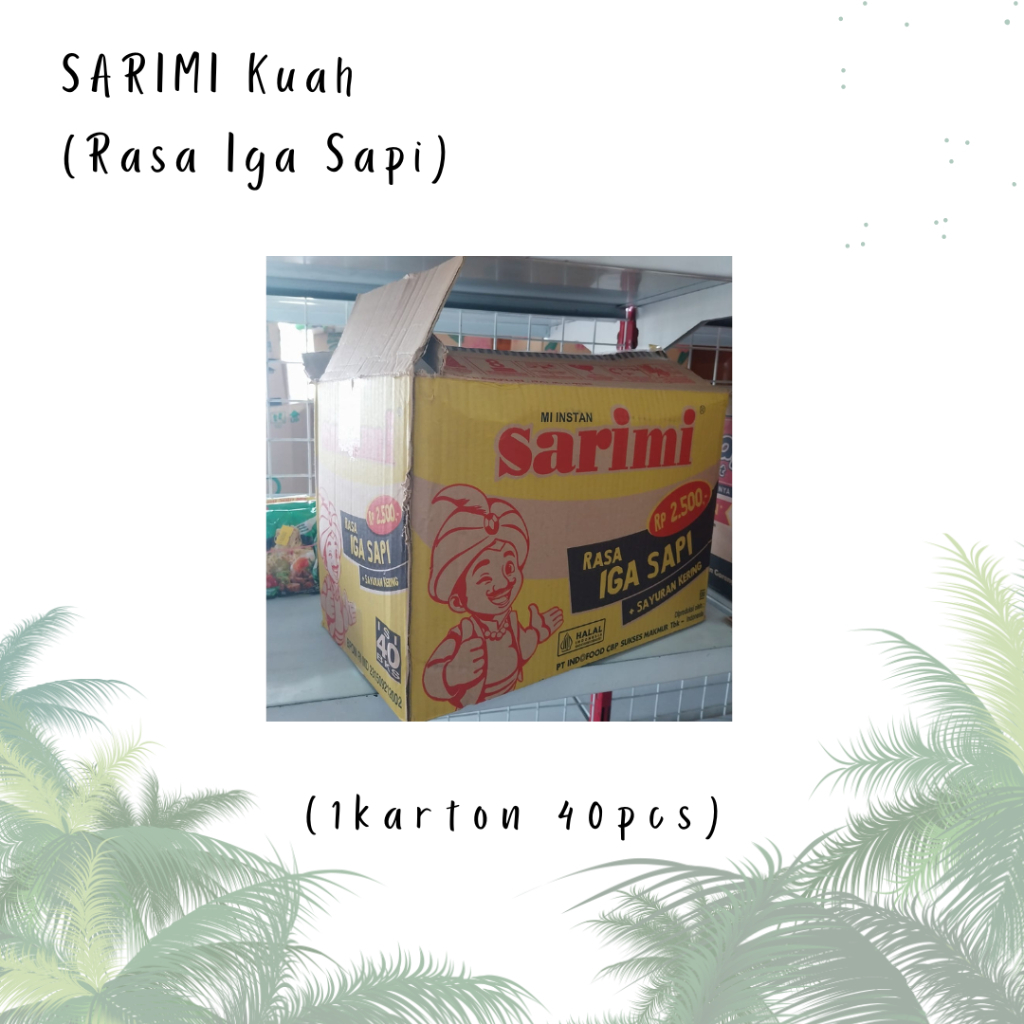 

MIE INSTAN KUAH SARIMI RASA IGA SAPI (1 karton isi 40pcs)