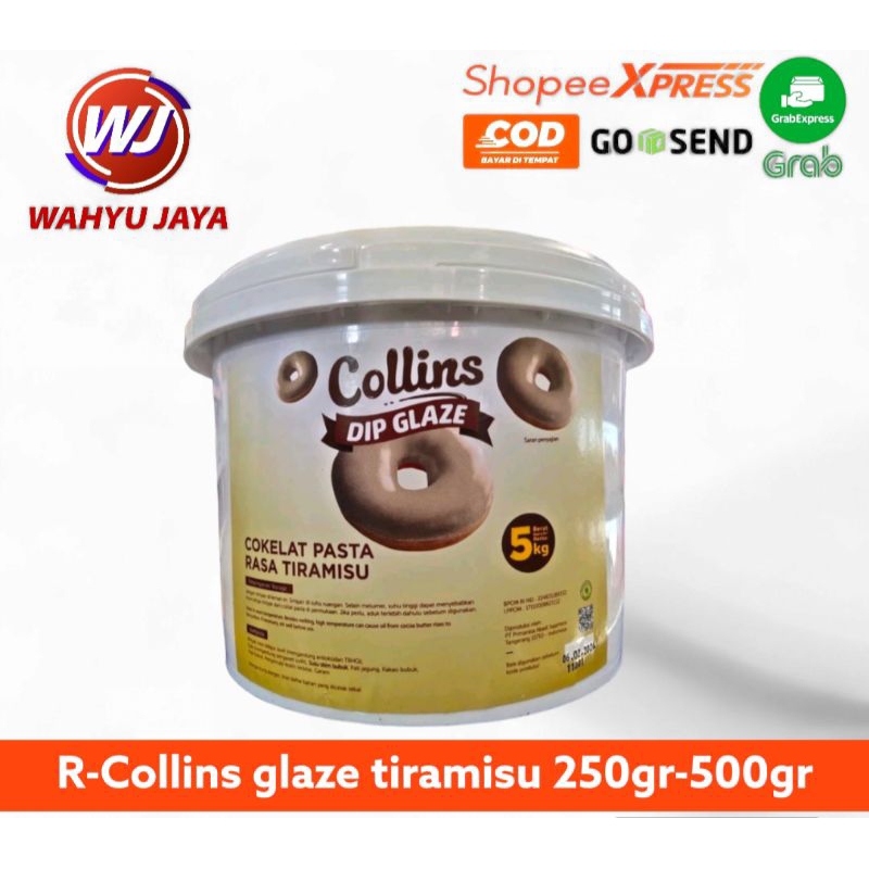 

R-collins dip glaze tiramisu 250gram-500gram