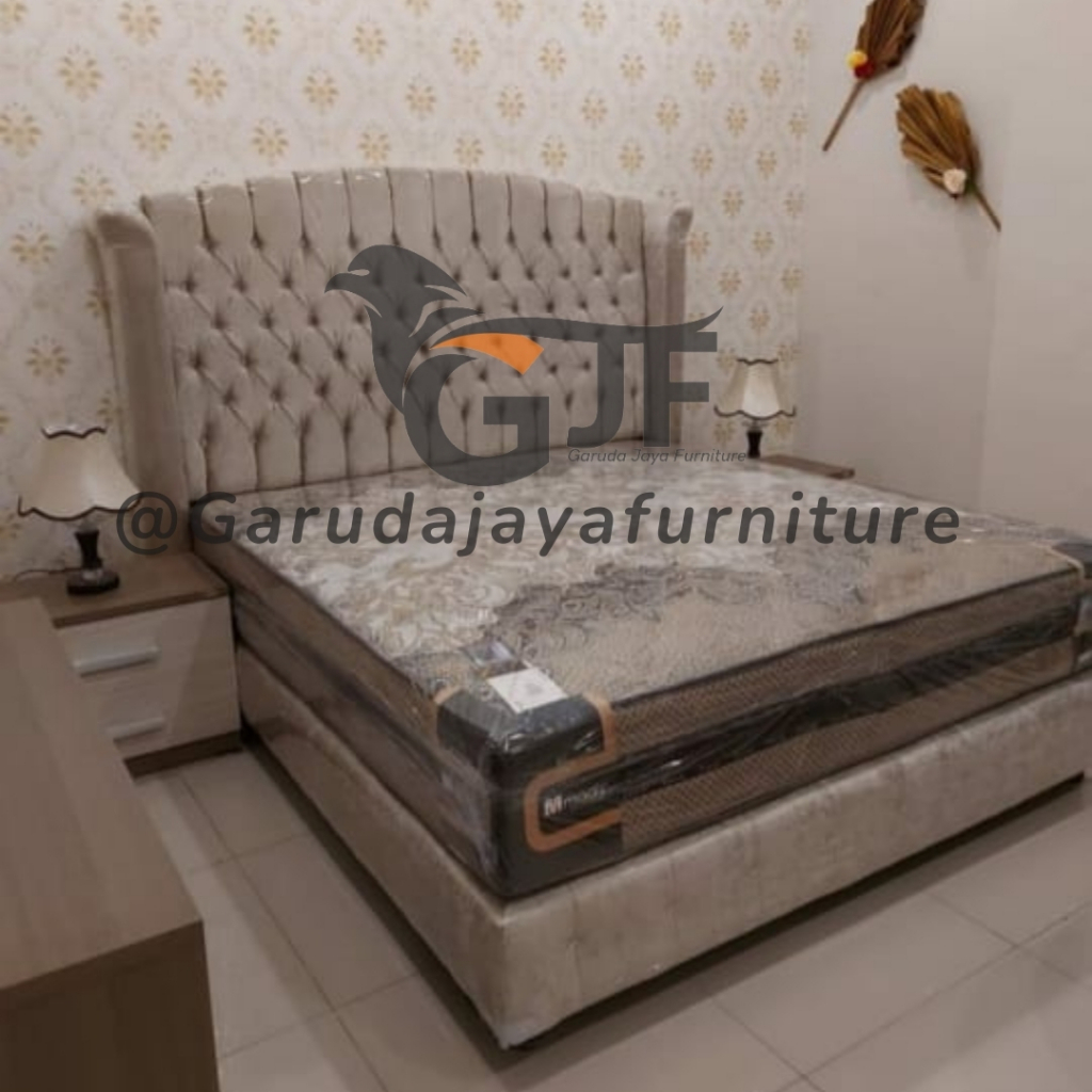 DIVAN RANGKA TEMPAT TIDUR/RANGKA KASUR/AMBALAN KASUR/DIVAN DAN SANDARAN JAGUAR/DIVAN DAN SANDARAN KUAT/ DIVAN DAN SANDARAN JAGUAR BLUDRU/ BELUDRU /DIVAN BOX