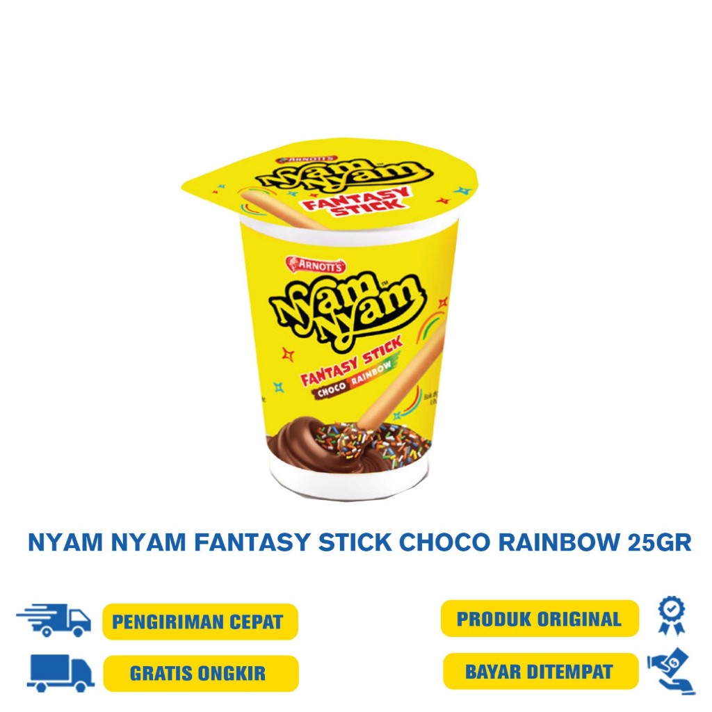 

NYAM NYAM FANTASY STICK CHOCO RAINBOW | FANTASY STICK CHOCO BERRY 25GR