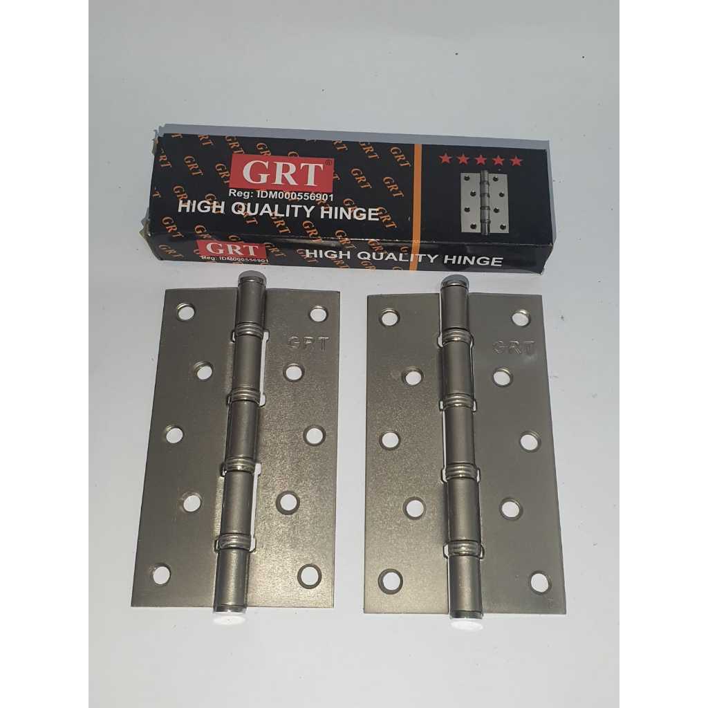 Paket 6 biji engsel 5 inch engsel khusus pintu rumah besar engsel pintu baut 5 murah GRT putih tebal