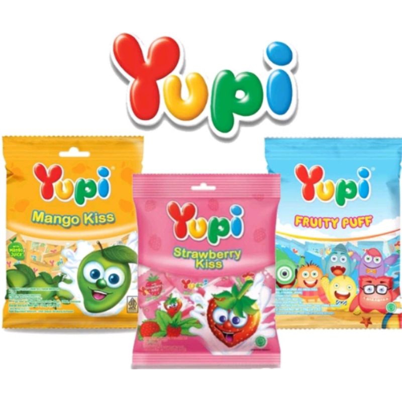 

PERMEN YUPI STRAWBERRY KISS|FRUITY PUFF|MANGO KISS