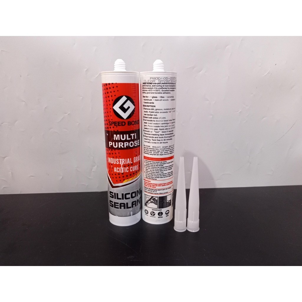 LEM SILICONE SEALANT BOTOL CLEAR BUKAN HANDSOME SPEED BOND / LEM KACA AQUARIUM SILIKON