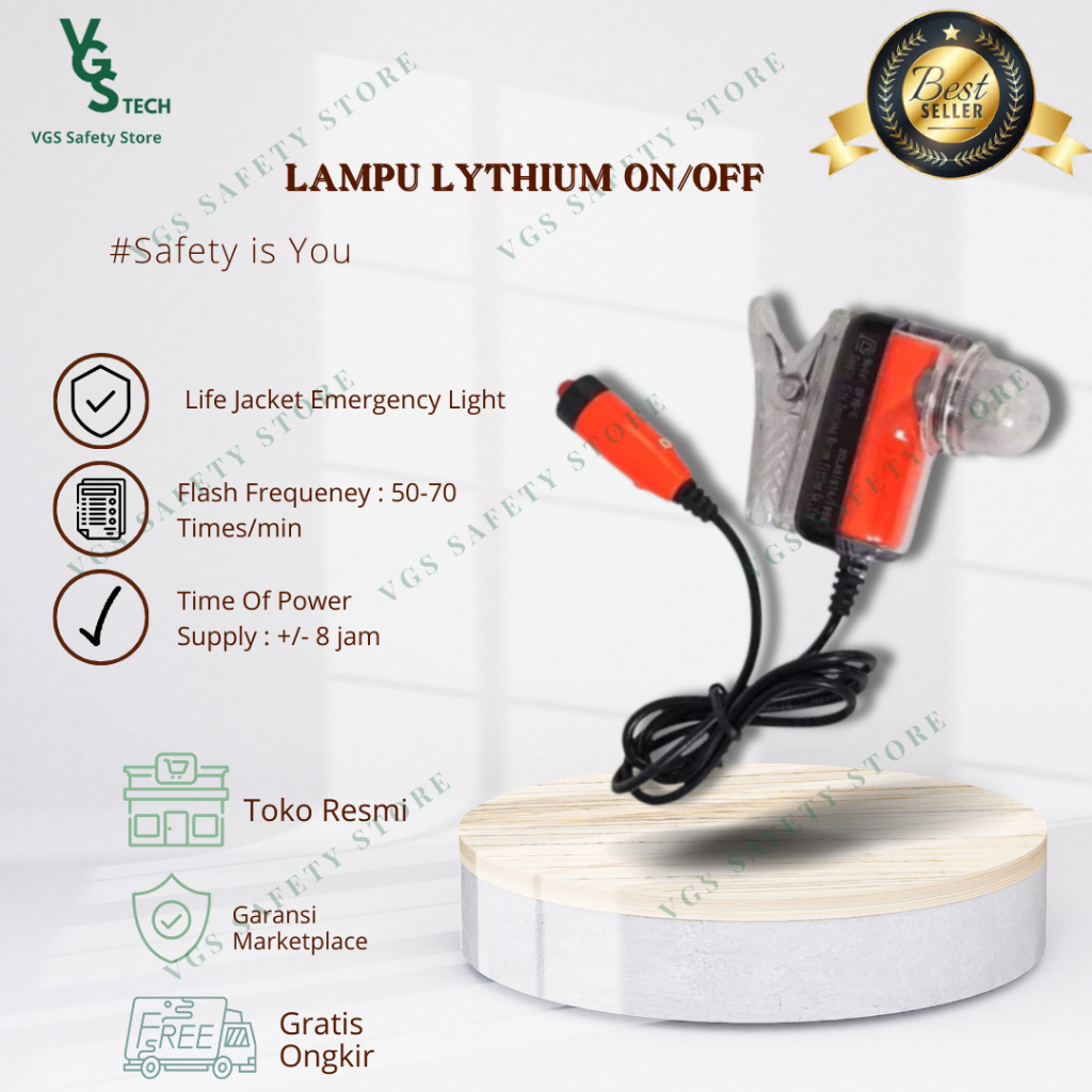 Lampu Life Jacket / Life Jacket Light / Lampu Pelampung Darurat
