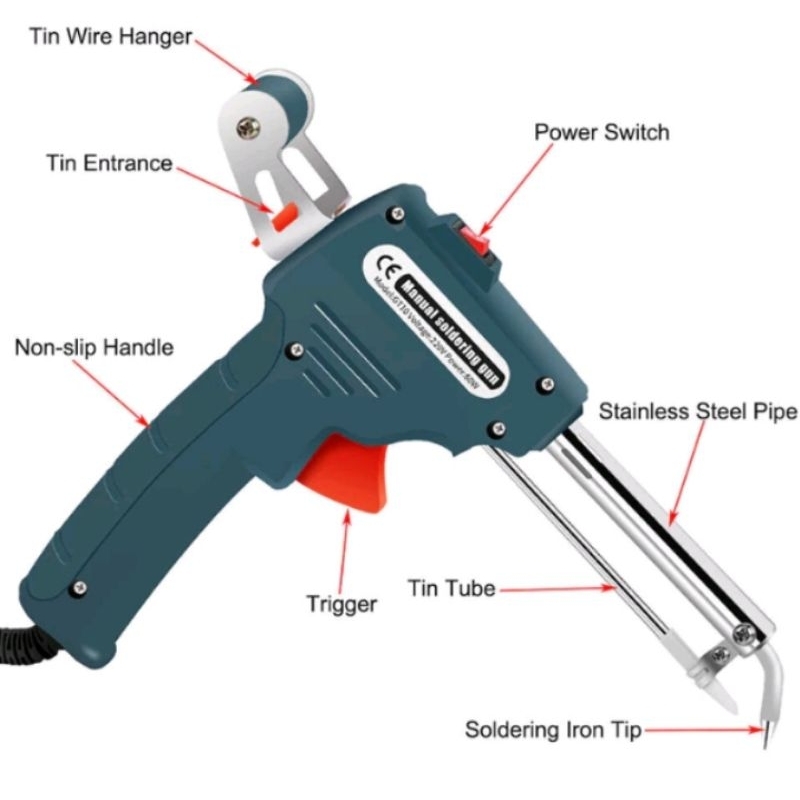 PS - Solder iron automatic 60w / solder tembak