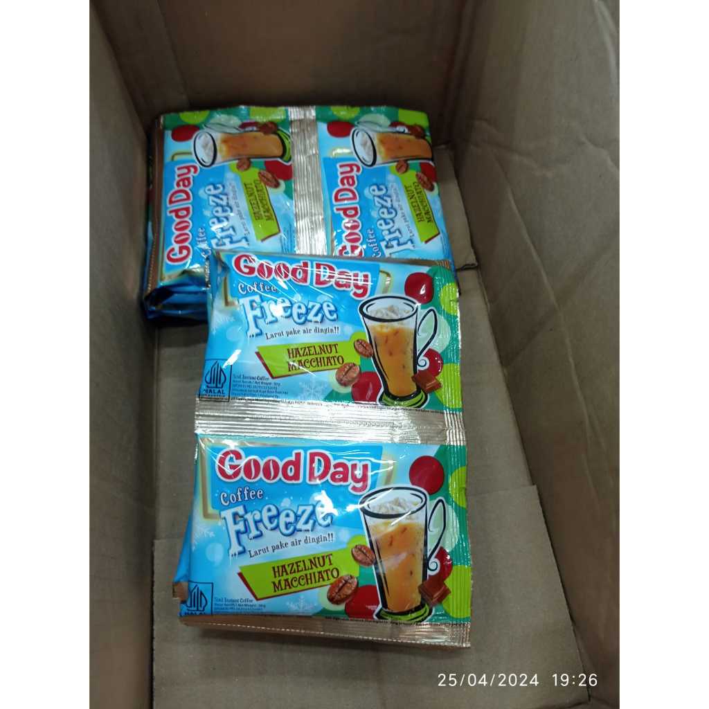 

GOOD DAY COFFE FREEZE 3IN1 HAZELNUT MACCHIATO PER KARTON