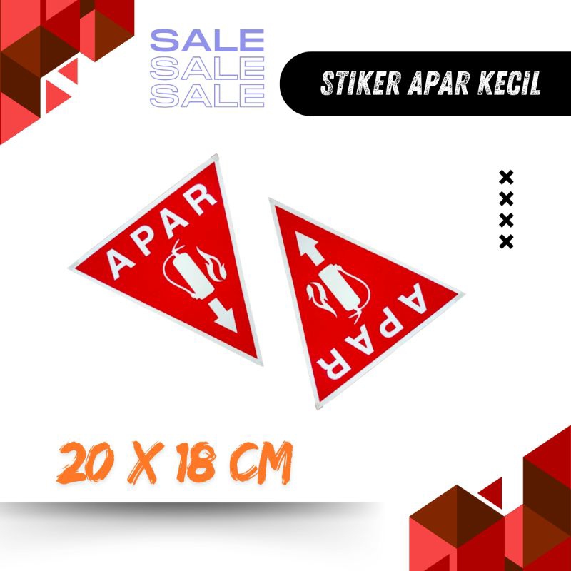 

Stiker label penanda apar bentuk segitiga / stiker segitiga apar