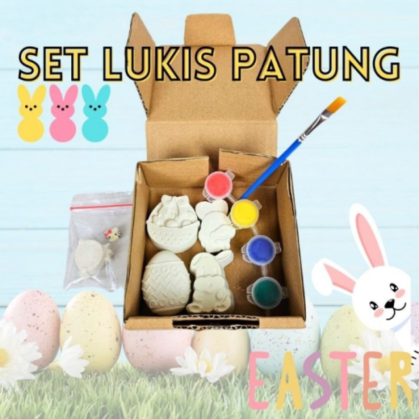 

Set Melukis Gypsum Patung Lukis Painting Kit Akrilik Acrylic Mewarnai - Kelinci/Paskah