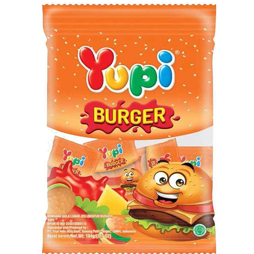 

YUPI Candy Gummy Mini Burger 104gr