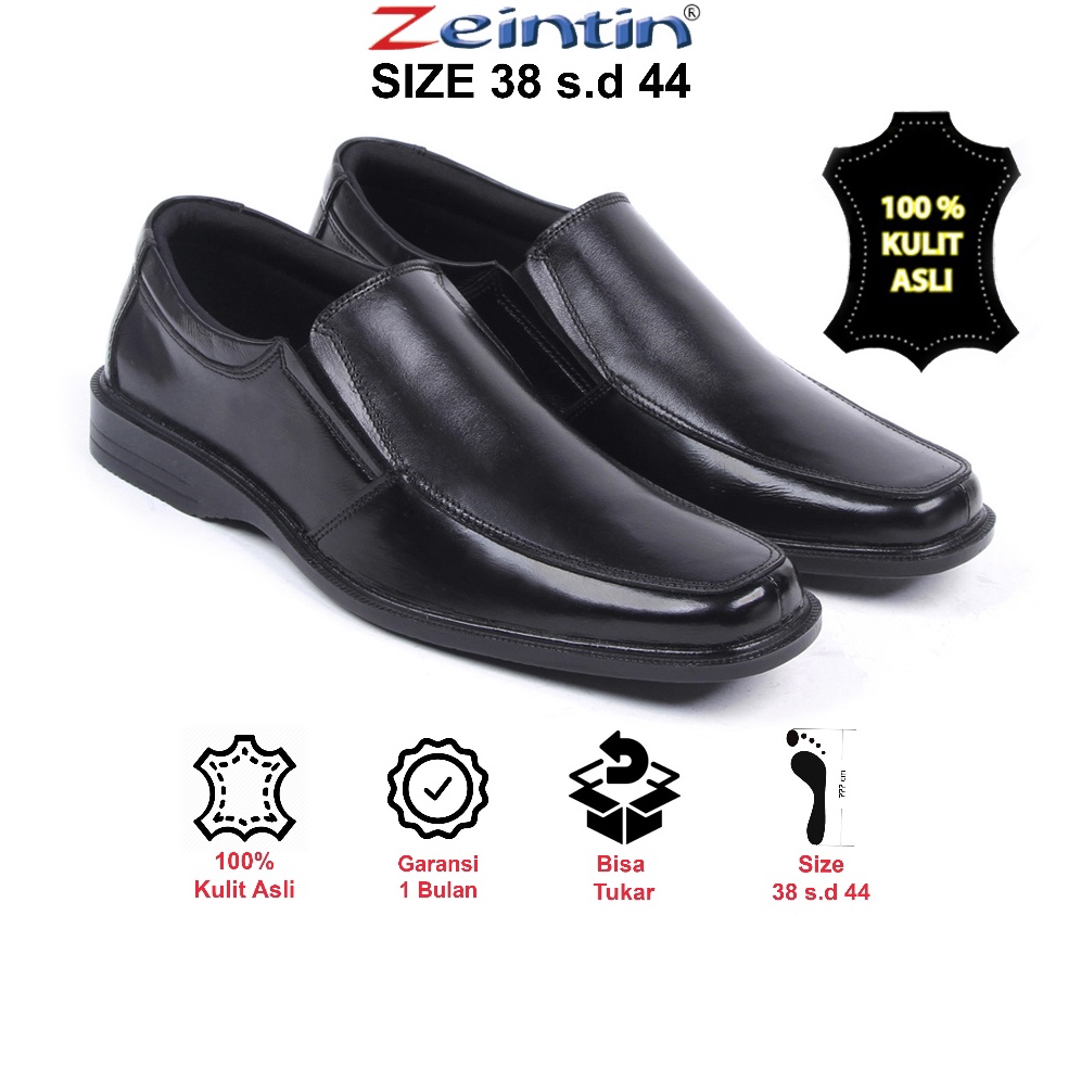 SALEE Zeintin  Sepatu Pantofel Pria Sepatu Formal Pria Zeintin Original AJ Hitam