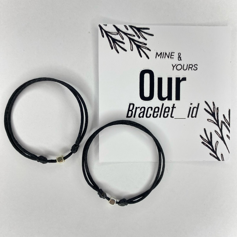 Gelang Couple (Cube) MINE & YOURS Gelang Couple Pasangan Sahabat Simple