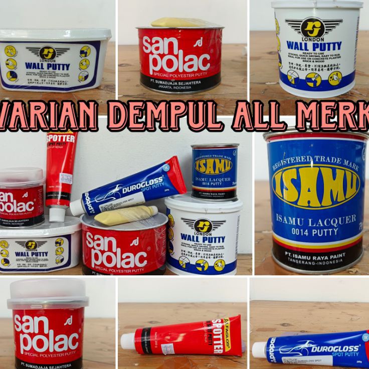 D2289 varian semua dempul wallputty dempul motor dempul mobil dempul instan durogloss dempul alfa gl