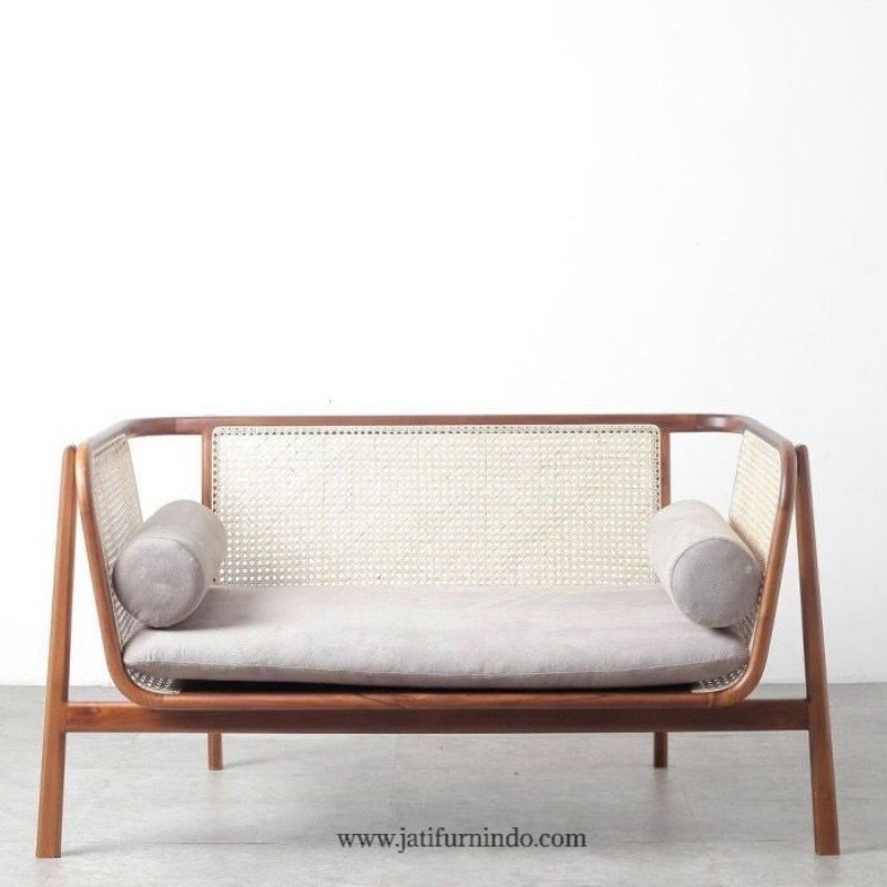 Kursi Sofa Rotan 2 Seater