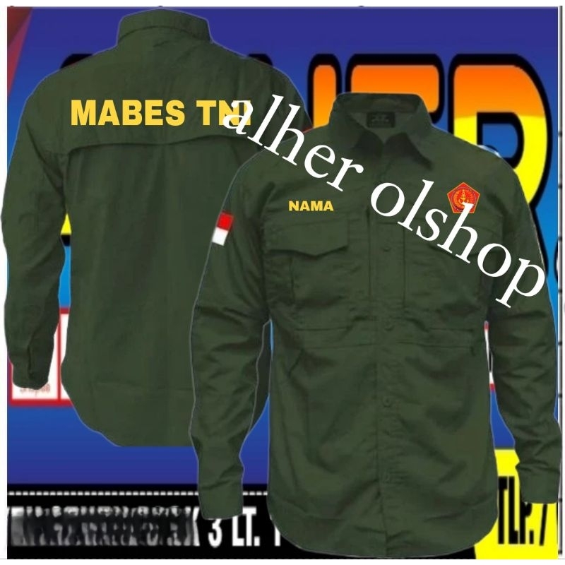 kemeja tactical mabes TNI baju tactical mabes TNI seragam tactical mabes TNI kemeja mabes TNI baju m