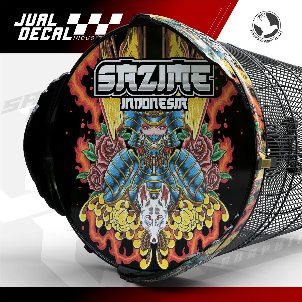 Stiker Tebok Murai SAZIME GEISHA Variasi Decal Sangkar Burung Anis