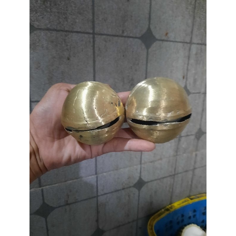 RST Lonceng kuningan / kelonong sapi / buat upacara adat - Model bulat