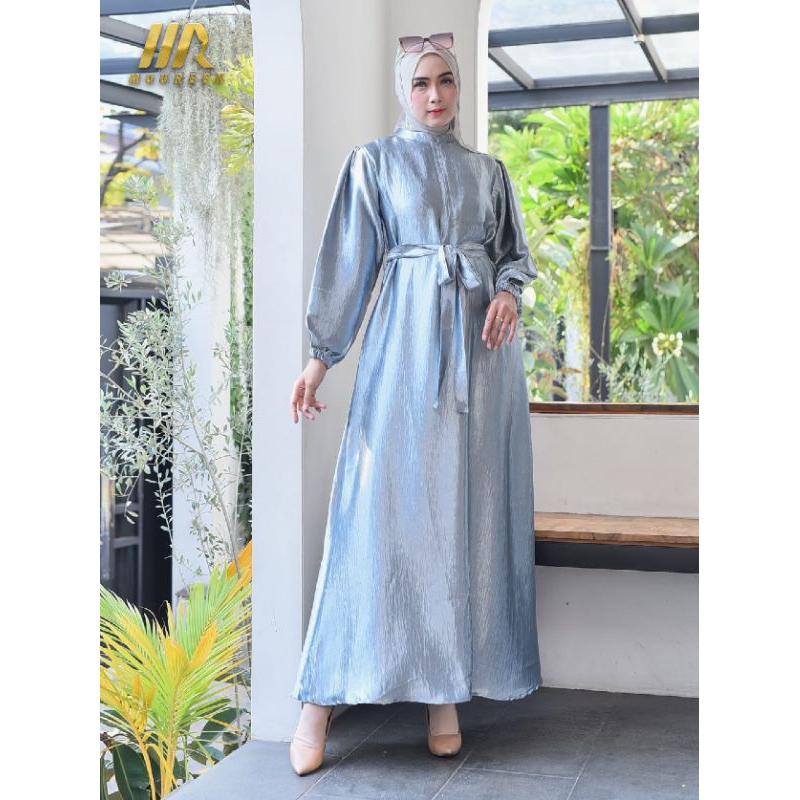 GAMIS CRINKLE SILKY CANDIMEKAR POLOS TERBARU-gamis crinkle silk premium jumbo xxl COD