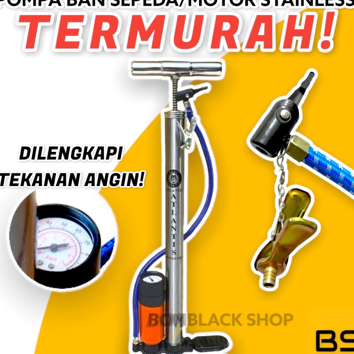 XG34448 Pompa Ban Motor Pompa Sepeda Motor Kompa Angin Ban Motor Pompa Sepeda Dan Motor Pompa Angin 