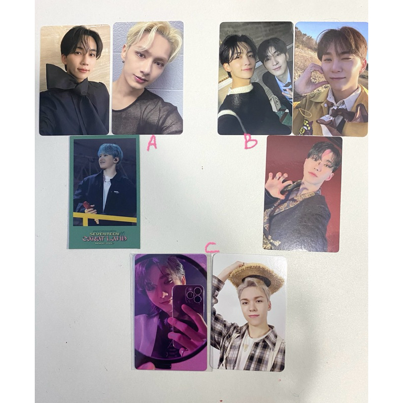 Photocard Official Seventeen (jeonghan wonwoo dicon joshua iphone)