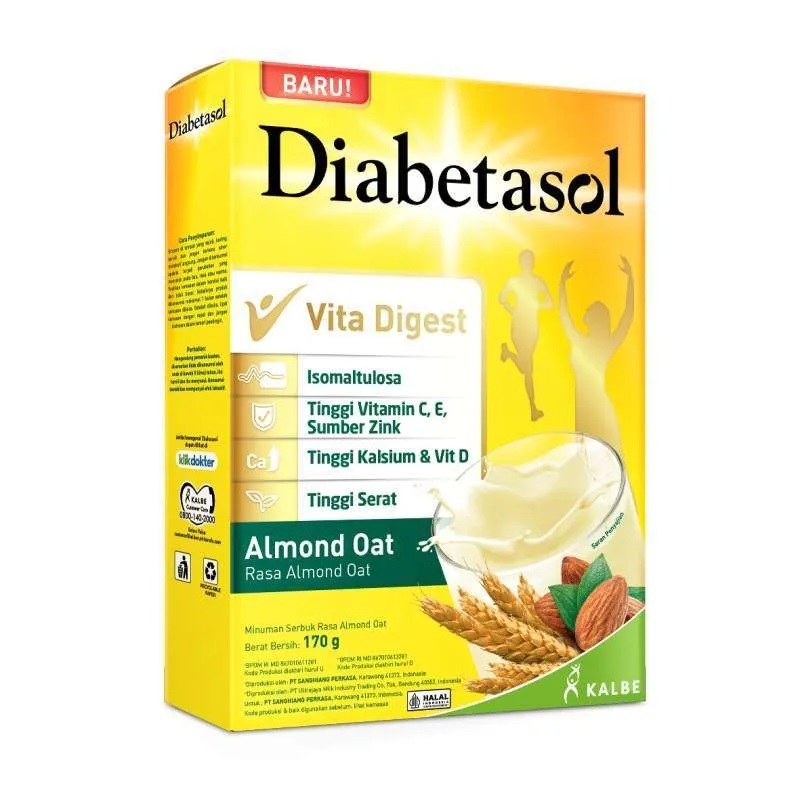 

SUSU BUBUK DIABETASOL ALMOND OAT 170 GRAM