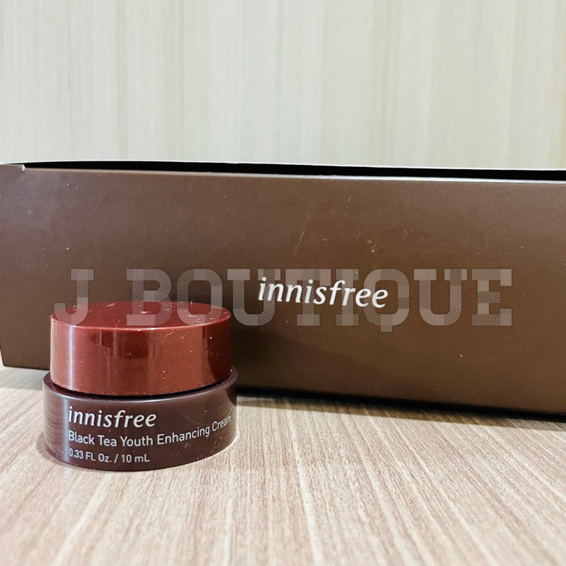 innisfree Black Tea Youth Enhancing Cream 10ml Travel Size Trial Kit