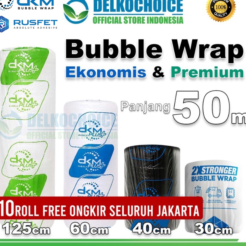 

Paling Terbaru Plastik Bubble Wrap 5Meter Bubblewrap DKM Plus Roll