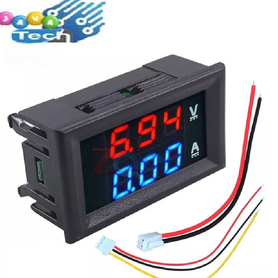Best Deal Dual Combo Voltmeter Ammeter Volt Ampere Amper Meter DC 1A LED