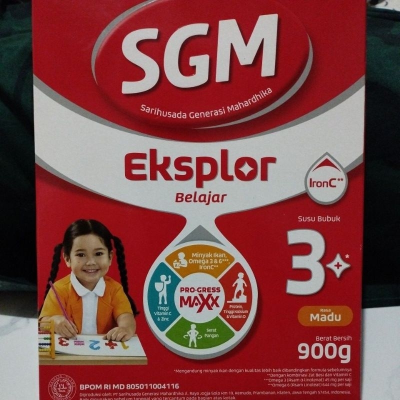 

SGM3+ susu formula untuk anak 3 tahun keatas rasa vanila, madu. 900 gram