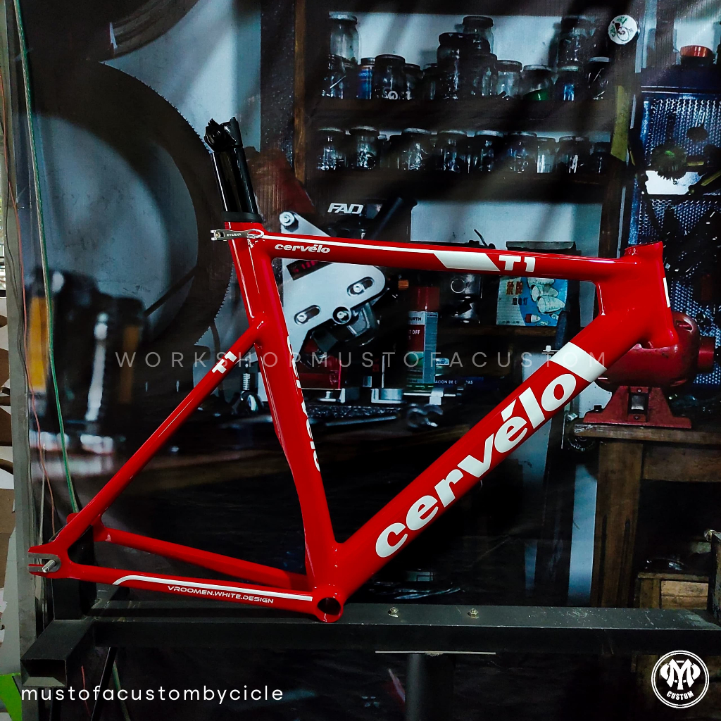 Frame Sepeda Fixie Handmade Model Cervelo - Frame & Seatpost Saja