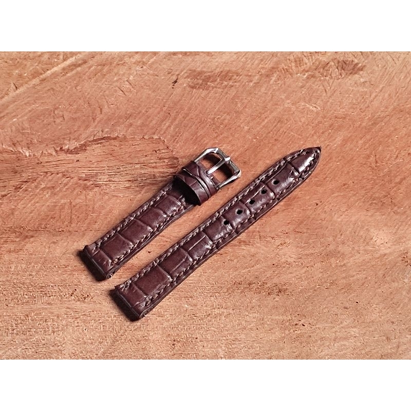 strap tali jam tangan quick release kulit asli motif buaya