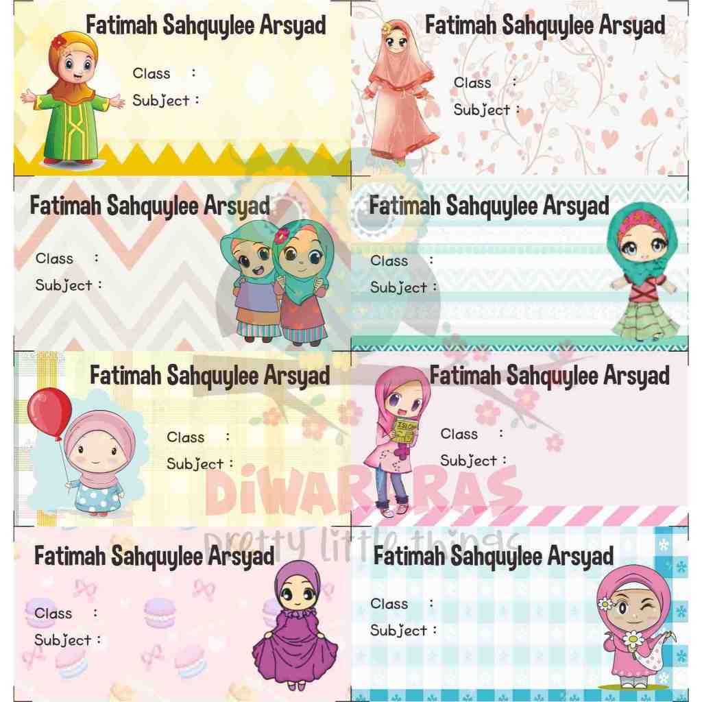 

Stiker Label Buku Untuk Anak Perempuan Stiker Label Stiker Label Buku Label Buku Murah