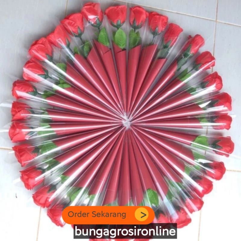 << Ready >> Per lusin  Buket Bunga Mawar Artificial Express / Bunga Mawar / Buket Mawar
