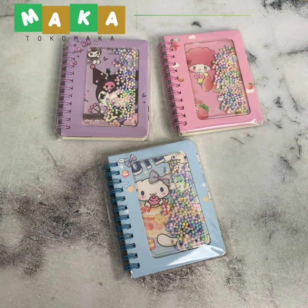 

BINDER A7 BOLA WARNA-WARNI SANRIO BK-1258 buku tulis a7 kuromi cinamoroll buku tulis buku catatan buku kecil buku perlengkapan alat tulis kantor sekolah