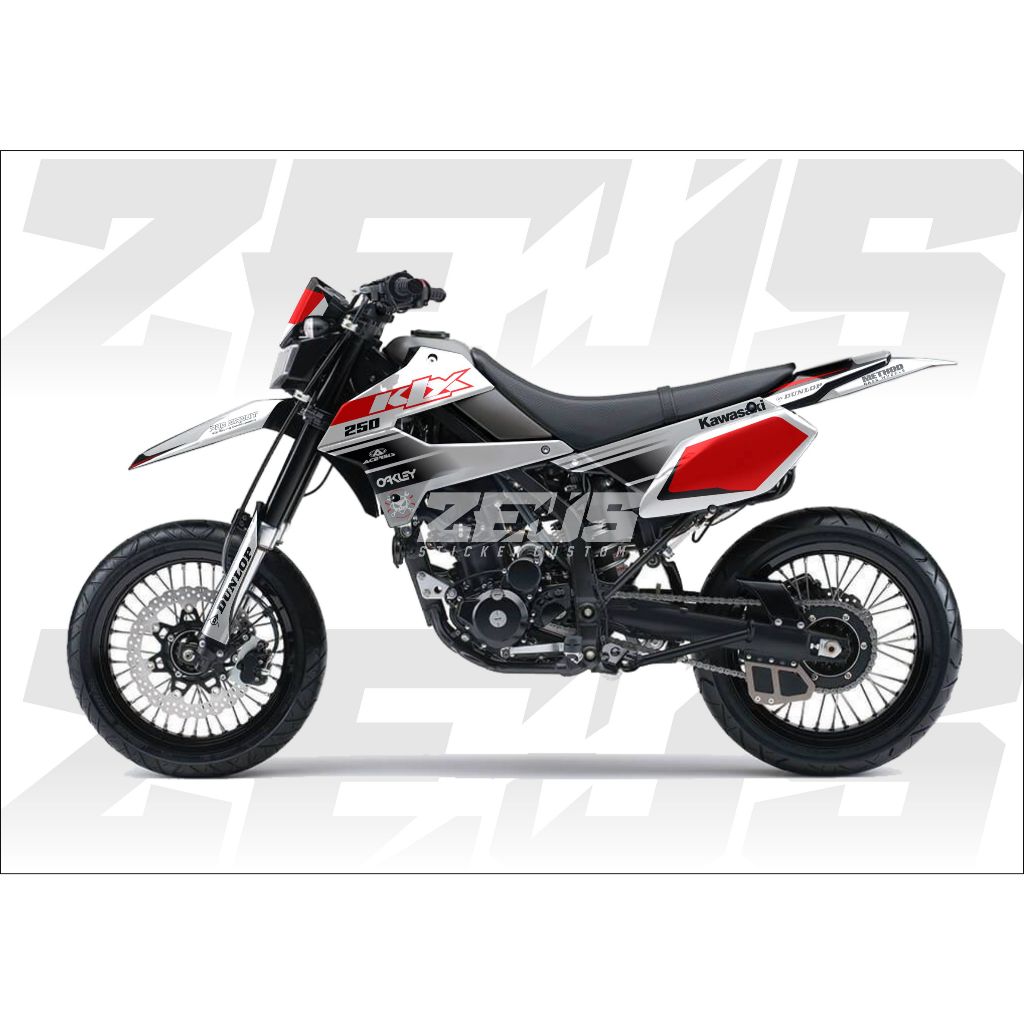 Decal Sticker - Stiker Dekal Klx Dtx 250 Zeus SC 52