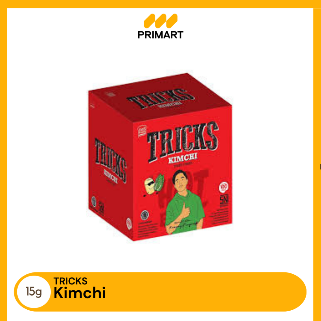 

Tricks Crisps Kimchi Kentang Potato Baked Chips 10x15 gr