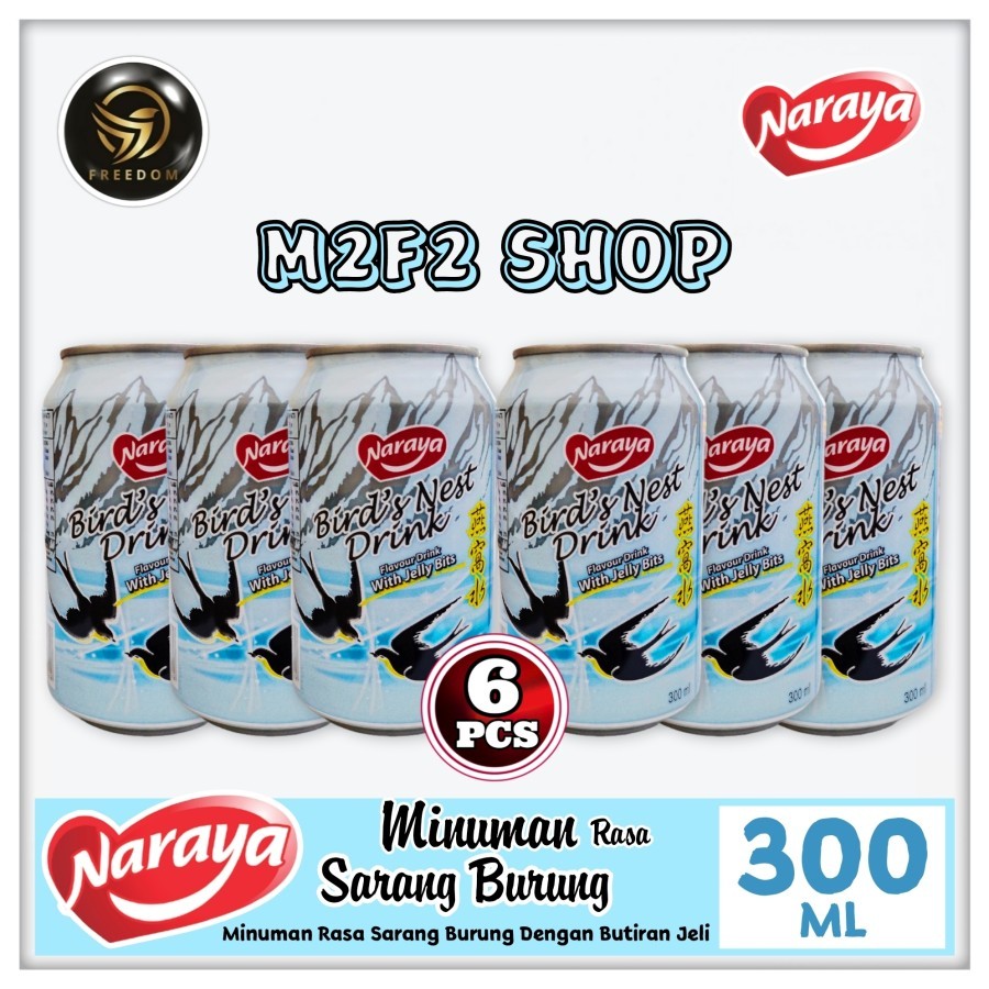 

Naraya Birds Nest Drink Can | Minuman Rasa Sarang Burung Kaleng - 300 ml (Kemasan 6 Pcs)