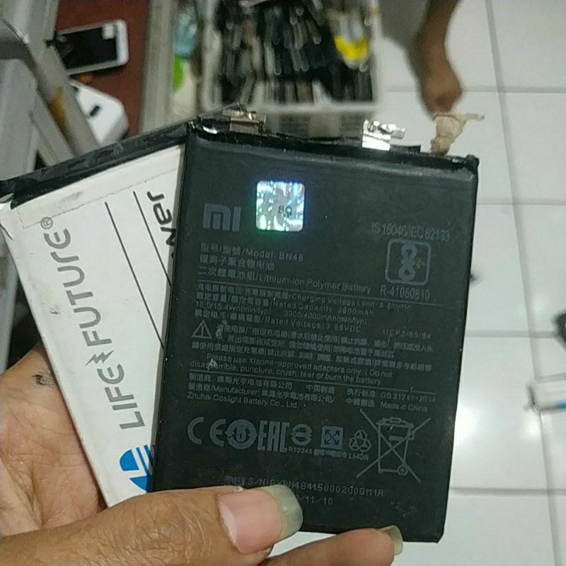 BATERAI BEKAS REDMI NOTE 8 BN46 MINUS FLEKSIBEL