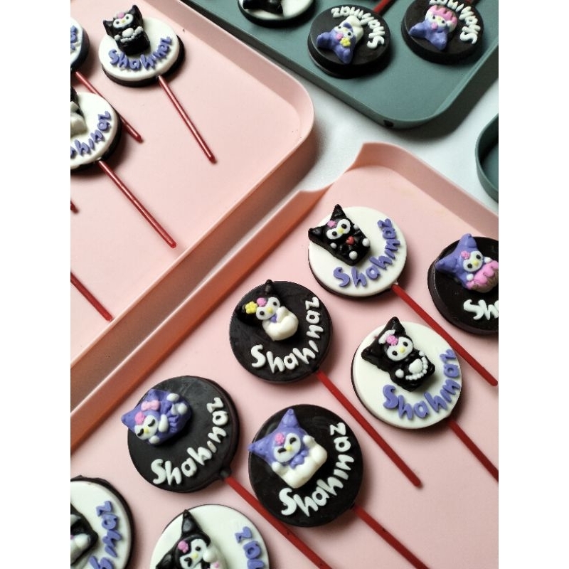 

SANRIO cokelat karakter hadiah ulang tahun kado happy birthday kuromi custom (10 pcs)